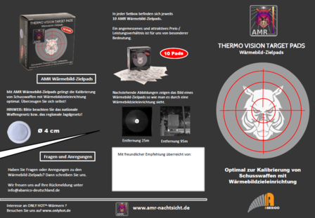 W&auml;rmebild Zielpads / Thermo Vision Target Pads 10 pcs.