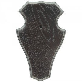 Oak Deer Trophy Plate Dark 22 x 13 cm