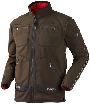 H&auml;rkila Kamko fleece jacket - Brown/Red 