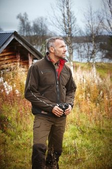 H&auml;rkila Kamko fleece jacket - Brown/Red 