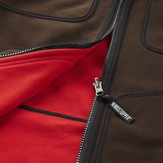 H&auml;rkila Kamko fleece jacket - Brown/Red 