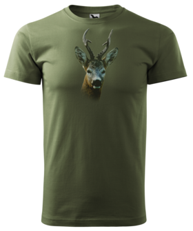 Ree T-Shirt Donker Groen - Logo met kleur