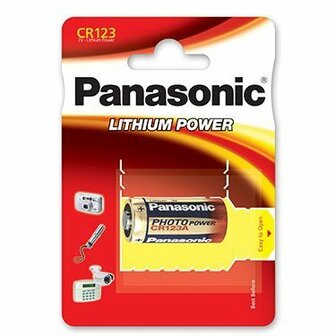 Panasonic CR123A Lithium Power Batterij 3V