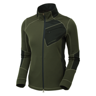 DAMES Softshell Vest Groen / FORTEM WOOL SOFTSHELL Green - SHOOTERKING