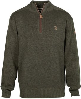 Percussion Hunting Sweater high collar with zipper