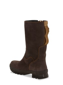 ZOO Heren Outdoor laarzen Maxx waterdicht leer kuit hoge schacht Donkerbruin