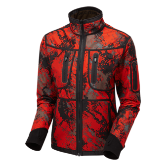 SHOOTERKING Forest Mist Soft Shell Femme Rouge camouflage / Vert saule