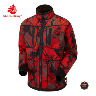 Shooterking FOREST MIST RED SOFT SHELL Men Camouflage RED / Willow Green 