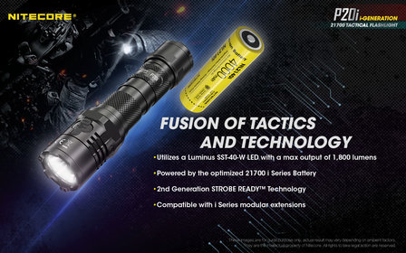 Nitecore P20i Tactische Led Zaklamp Oplaadbaar