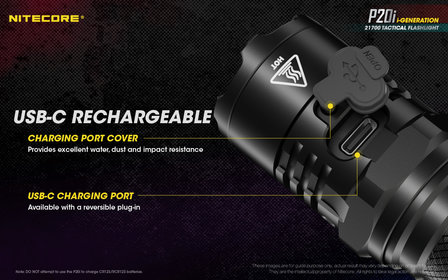 Nitecore P20i Tactische Led Zaklamp Oplaadbaar