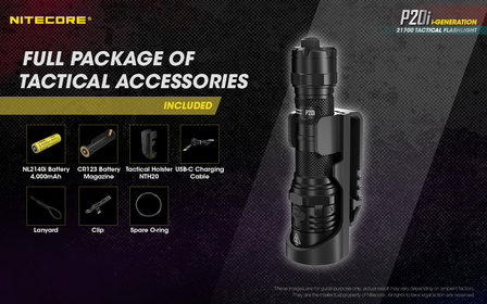 Nitecore P20i Tactische Led Zaklamp Oplaadbaar