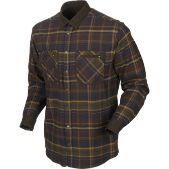 H&auml;rkila Pajala Shirt - Mellow brown check