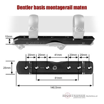 Dentler Module BASIS Montagering Ringe &Oslash;-25,4 / 30,0 / 34,0