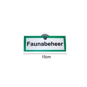 PKW-Schild Faunabeheer