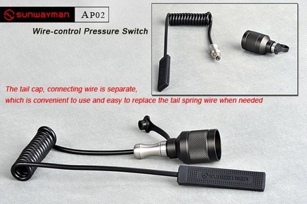 Sunwayman AP02 Wire-control Pressure Switch for T40CS, T20CS, M20C and V20C Flashlights