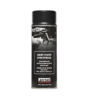 Fosco Army Paint Flat Black RAL 9021 Spray 400ml