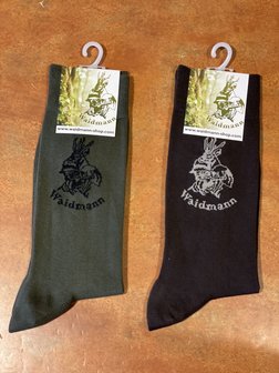 Waidmann Socken Gr&uuml;n und Braun