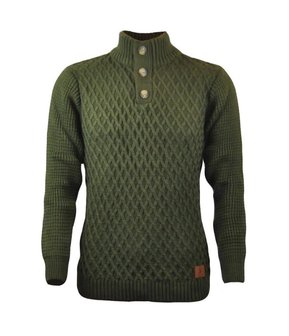 Trui Groen met Knopen voor Heren Dames Waidmann Jachtwinkel voor jacht outdoor en hondenartikelen
