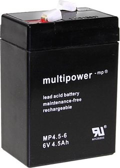 Multipower MP 5-6 6V 5Ah Oplaadbare Accu