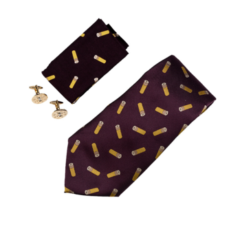 Stropdas, Zakdoek & Manchetknopen Cadeau-set Hagel patroon motief - JACK PYKE