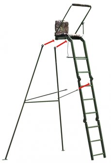 Achter poten voor een ladder vrijstaand te maken