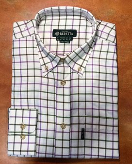Beretta Classic Shirt Purple Check
