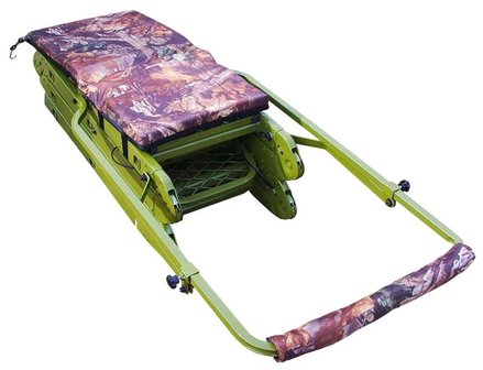 Opvouwbare aluminium aanzit ladder + Achter poten voor vrijstaand (31135 + 31746)