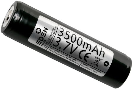 EDEN 18650 Batterij / accu 3500 mAh protected Oplaadbaar
