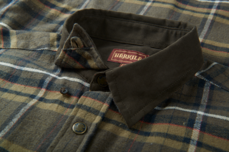 H&auml;rkila Pajala Shirt - Willow Green check