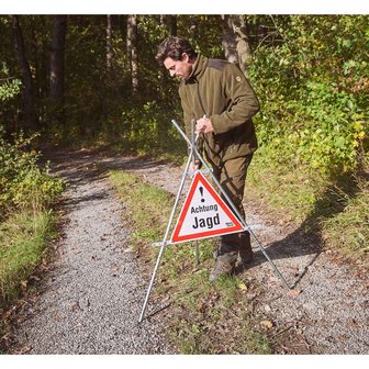 Warndreieck &quot;Achtung Jagd&quot;