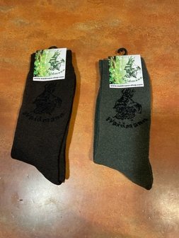 Chaussettes d&#039;hiver vertes et noires Waidmann