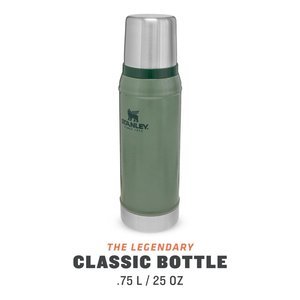 STANLEY Legendary Classic Bottle 0,75 Liter Thermosfles Roestvrij staal Hammertone Green