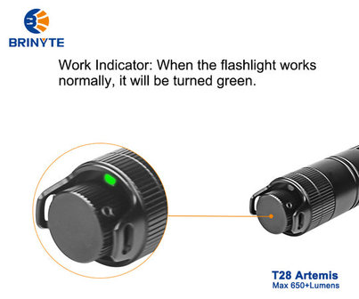 BRINYTE T28 Artemis Tri-Color Lamp (Wit, Rood &amp; Groen)