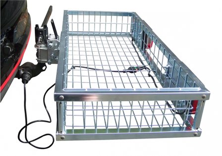 Hecktr&auml;ger grau mit Schnellkupplung abklappbar (Ohne Beleuchtung)