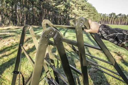 Vrijstaande Verplaatsbare hoogzit / aanzit ladder 2 Personen 2,60 m