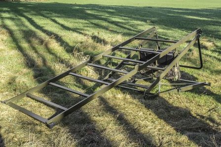 Vrijstaande Verplaatsbare hoogzit / aanzit ladder 2 Personen 2,60 m