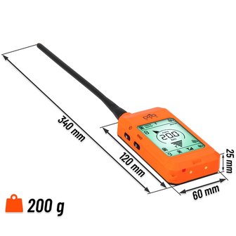 DogTrace GPS X20 Hundeortung für die Jagd - Hundeortungsgerät für Profis, ORANGE