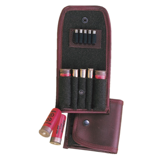 Leather bullet cartridges pocket, 2 Schrotpatronen, 3 Kugelpatronen und 6 Magnum