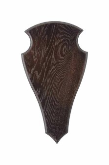 Oak Deer Trophy Plate 40 x 22 cm Dark