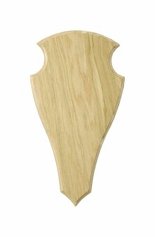 Oak Deer Trophy Plate 40 x 22 cm Light