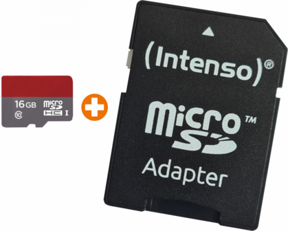 SD Kaart + SD adapter - Geheugenkaart  2, 4, 8, 16 of 32 GB