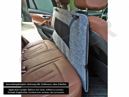 CAR DOUBLE FELT RIFLE BAG - 120X60CM - LOCKABLE GUN BAG