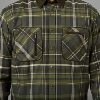 H&auml;rkila Pajala Shirt - Olive check *NEW*