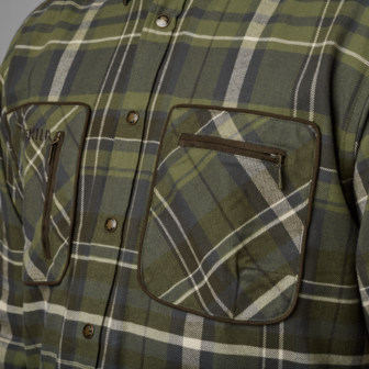 H&auml;rkila Pajala Shirt - Olive check *NEW*