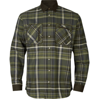 H&auml;rkila Pajala Shirt - Olive check *NEW*