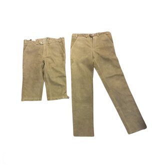 Waidmann Pantalon Cuir 3/4 trois quart - Cuir de buffle / Cuir Hommes