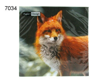 Servetten 20 st. Forest Fox 33x33 cm