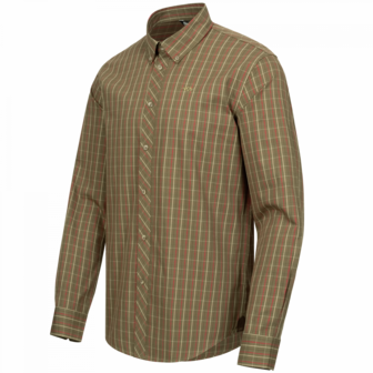 Chemise Blaser Tristan Olive/Carreaux Rouges