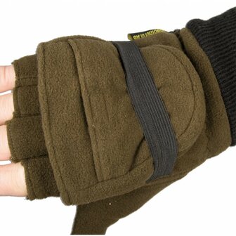 Somlys Warm Thick Gloves - Mittens 3M Thinsulate insulation Green