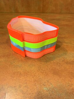 Bande de signalisation pour chien Velcro Orange